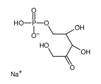 sodium,[(2R,3S)-2,3,5-trihydroxy-4-oxopentyl] hydrogen phosphate结构式