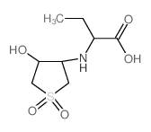 2-(4-HYDROXY-1,1-DIOXO-TETRAHYDRO-1LAMBDA6-THIOPHEN-3-YLAMINO)-BUTYRIC ACID structure