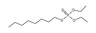 dithiophosphoric acid O,O'-diethyl ester S-octyl ester Structure