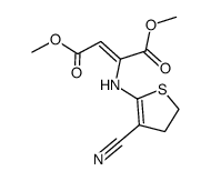 dimethyl α-(3-cyano-4,5-dihydro-2-thienylamino)fumarate Structure