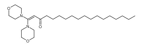 1,1-dimorpholinooctadec-1-en-3-one结构式