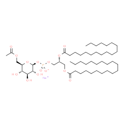 6-OAc PtdGlc(二酰基链)结构式