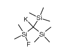 ((fluorodimethylsilyl)bis(trimethylsilyl)methyl)potassium Structure