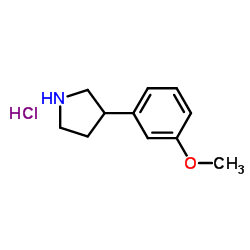 3-(3-Methoxyphenyl)pyrrolidine hydrochloride Structure