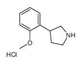 3-(2-METHOXYPHENYL)PYRROLIDINE HYDROCHLORIDE Structure
