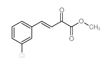 Methyl (3E)-4-(3-chlorophenyl)-2-oxobut-3-enoate structure