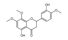 5,3'-dihydroxy-7,8,4'-trimethoxyflavanone结构式