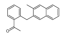 1-[2-[(3-methylnaphthalen-2-yl)methyl]phenyl]ethanone结构式