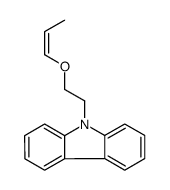 9-(2-prop-1-enoxyethyl)carbazole结构式