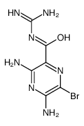 3,5-diamino-6-bromo-N-(diaminomethylidene)pyrazine-2-carboxamide结构式