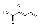 2-chlorohexa-2,4-dienoic acid Structure