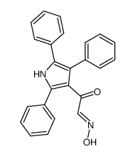 (2,4,5-triphenyl-pyrrol-3-yl)-glyoxal-2-oxime结构式