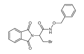 benzyl 3-bromo-2-phtalimidopropionohydroxamate结构式