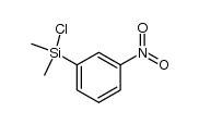 (m-Nitrophenyl)dimethylchlorosilane Structure