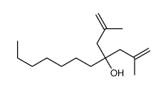2-methyl-4-(2-methylprop-2-enyl)undec-1-en-4-ol结构式