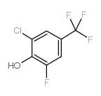 2-chloro-6-fluoro-4-(trifluoromethyl)phenol structure