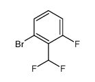1-bromo-2-(difluoromethyl)-3-fluorobenzene结构式