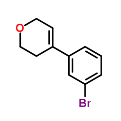 4-(3-Bromophenyl)-3,6-dihydro-2H-pyran结构式