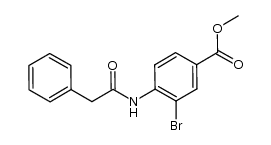 methyl 3-bromo-4-(2-phenylacetamido)benzoate Structure