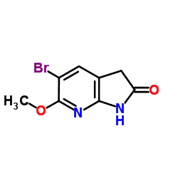 5-bromo-6-methoxy-1,3-dihydropyrrolo[2,3-b]pyridin-2-one Structure