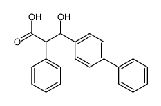 beta-Hydroxy-alpha-phenyl-(1,1'-biphenyl)-4-propanoic acid, (R',R')-(-)-结构式