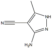 3-amino-5-methyl-1H-pyrazole-4-carbonitrile结构式