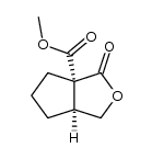 (3aα,6aα)-dihydro-6a-carbomethoxycyclopenta[c]furan-1(3H)-one结构式