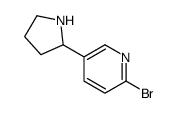 2-bromo-5-(pyrrolidin-2-yl)pyridine结构式