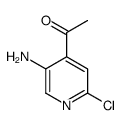 1-(5-amino-2-chloropyridin-4-yl)ethanone结构式