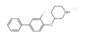 3-[(3-Chloro[1,1'-biphenyl]-4-yl)oxy]piperidine hydrochloride结构式