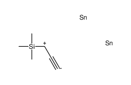 3,3-bis(trimethylstannyl)propa-1,2-dienyl-trimethylsilane Structure