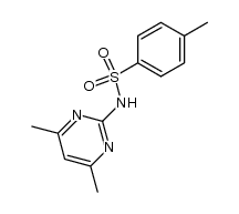 2-tosylamino-4,6-dimethylpyrimidine结构式