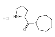 1-Azepanyl(2-pyrrolidinyl)methanone hydrochloride结构式