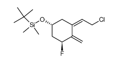 <1R-(1β,3Z,5α)>-<<3-(2-Chloroethylidene)-5-fluoro-4-methylenecyclohexyl>oxy>(1,1-dimethylethyl)dimethylsilane Structure