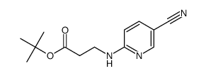 tert-butyl N-(5-cyanopyridin-2-yl)-beta-alaninate Structure