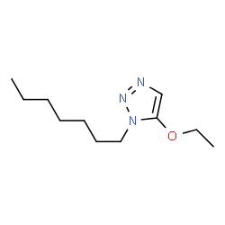 1H-1,2,3-Triazole,5-ethoxy-1-heptyl-(9CI) structure