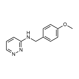 N-(4-methoxybenzyl)pyridazin-3-amine structure