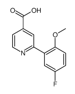 2-(5-fluoro-2-methoxyphenyl)pyridine-4-carboxylic acid Structure
