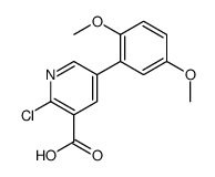 2-chloro-5-(2,5-dimethoxyphenyl)pyridine-3-carboxylic acid结构式