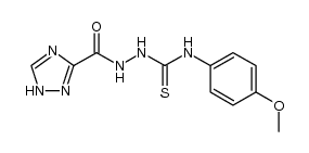 4-(4-methoxyphenyl)-1-(1,2,4-triazol-3-yl-carbonyl)-thiosemicarbazide Structure