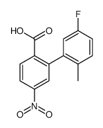 2-(5-fluoro-2-methylphenyl)-4-nitrobenzoic acid结构式