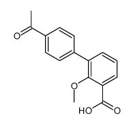 3-(4-acetylphenyl)-2-methoxybenzoic acid结构式