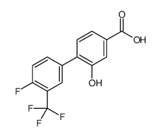 4-[4-fluoro-3-(trifluoromethyl)phenyl]-3-hydroxybenzoic acid Structure