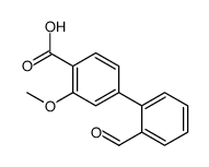 4-(2-formylphenyl)-2-methoxybenzoic acid结构式