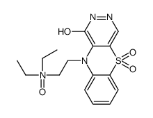 N,N-diethyl-2-(1,5,5-trioxo-2H-pyridazino[4,5-b][1,4]benzothiazin-10-yl)ethanamine oxide Structure