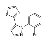 2-(1-(2-BROMOPHENYL)-1H-PYRAZOL-5-YL)THIAZOLE Structure