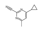 2-cyano-4-cyclopropyl-6-methylpyrimidine结构式