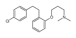 3-[2-[2-(4-chlorophenyl)ethyl]phenoxy]-N,N-dimethylpropan-1-amine结构式