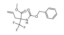 methyl 2-(benzyloxycarbonylamino)-2-(trifluoromethyl)pent-4-enoate Structure