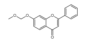 7-methoxymethoxy-2-phenyl-chromen-4-one结构式